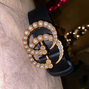 Pearl Gucci belt